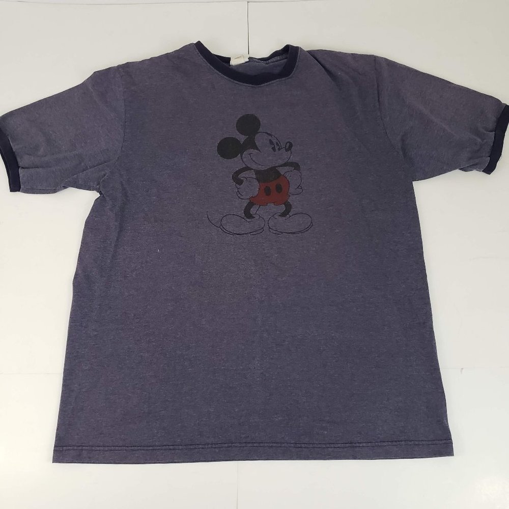 TRUE VINTAGE Disney Mickey Mouse  Ringer Tee Shirt